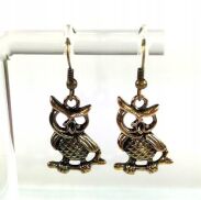 KOLCZYKI OZDOBNE WISZĄCE SOWY                                                                                    0613-25 - 2