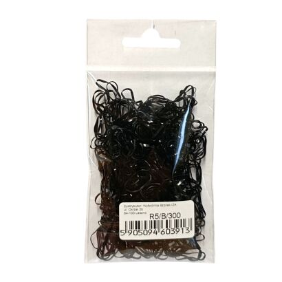 GUMKI RECEPTURKI SILIKONOWE CZARNE 300 SZTUK                                       (R5/B/300)