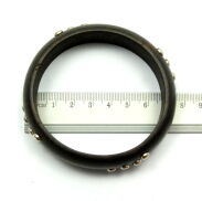 BRANSOLETKI DREWNIANE BRĄZOWE 2 SZTUKI                                                                    (2875 SAM) - 3