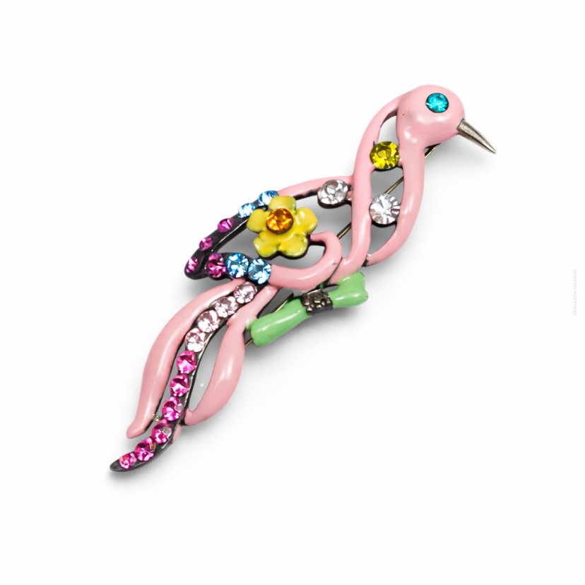 BROSZKA OZDOBNA „Kolorowy Ptak” 0616-35