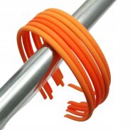 OPASKI CIENKIE KAUCZUKOWE POMARAŃCZOWE 6 SZTUK                                                                                              (0194-14 SAH) - 2