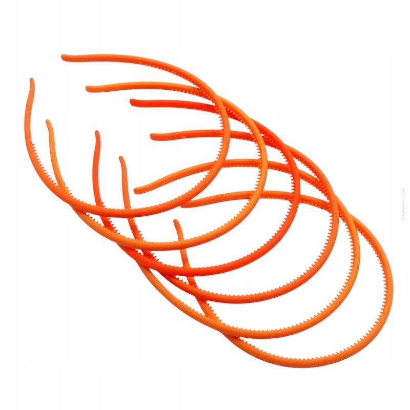 OPASKI CIENKIE KAUCZUKOWE POMARAŃCZOWE 6 SZTUK                                                                                              (0194-14 SAH)