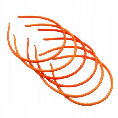 OPASKI CIENKIE KAUCZUKOWE POMARAŃCZOWE 6 SZTUK                                                                                              (0194-14 SAH)