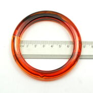 BRANSOLETKI PLASTIKOWE BURSZTYNOWE 2 SZTUKI (0113 SAM) - 4