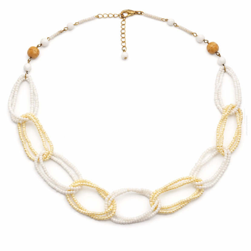 NASZYJNIK / WISIOR Z KORALIKAMI 