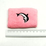 FROTKA NA NADGARSTEK Z DELFINEM RÓŻOWA 0004-7 - 2