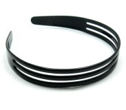 OPASKI DO WŁOSÓW POTRÓJNE CZARNE 6 SZTUK                                      (9235 SAM) - 3