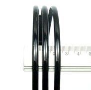 OPASKI DO WŁOSÓW POTRÓJNE CZARNE 6 SZTUK                                      (9235 SAM) - 4