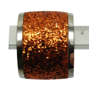 BRANSOLETKA METALOWA SZEROKA POMARACZOWA                                                                  (0612-30 AS) - 3