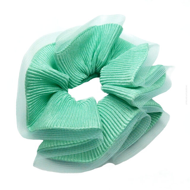 GUMKI DO WŁOSÓW DUŻE OZDOBNE ZIELONE (3 SZTUKI) 0028-535