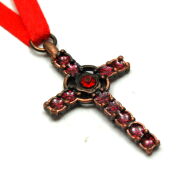 NASZYJNIK Z METALOWYM KRZYŻYKIEM                                                                                              0615-501 - 2