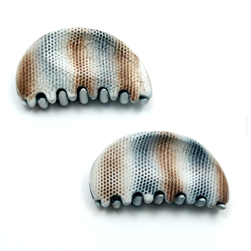 SZCZĘKI / KLAMRY DO WŁOSÓW A'LA SKÓRA WĘŻA 2 SZTUKI                                                                                  (0130-33 SAM)