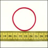 GUMKI DO WŁOSÓW CIENKIE KOLOROWE  BEZ BLASZKI (100 SZT) R3/M/5 - 3