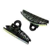 SZCZĘKI / KLAMRY DO WŁOSÓW CZARNE OZDOBNE 6 SZTUK                                                                                (0111-507 U) - 2