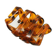 SZCZĘKI / KLAMRY DO WŁOSÓW DUŻE BRĄZOWE 3 SZTUKI                       (0311-2 SAM) - 3