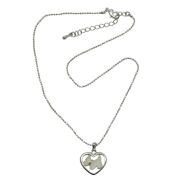 NASZYJNIK / WISIOREK NA ŁAŃCUSZKU Z SERDUSZKIEM                                           0611-4876-1 A/S - 2