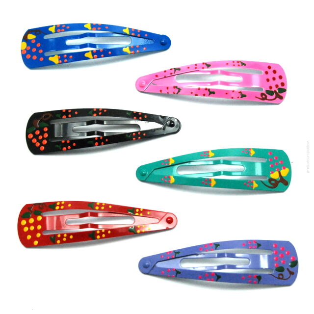 PYKI / SPINKI DO WŁOSÓW DZIECIĘCE DUŻE KOLOROWE 12 SZTUK (7262 S)