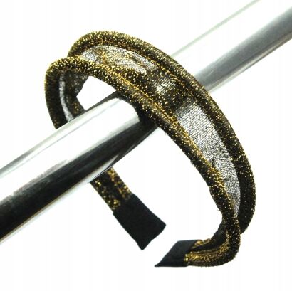 OPASKI DO WŁOSÓW ROZKŁADANA W ZŁOTYM KOLORZE  3 SZTUKI                                            (0176-533 SA)