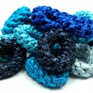 GUMKI DO WŁOSÓW OPONKI MIX NIEBIESKI 12 SZTUK                                (GUOP-1 SAH) - 2