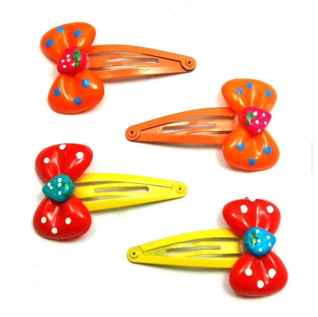 SPINKI / PYKI DO WŁOSÓW DZIECIĘCE KOKARDKI 4 SZTUKI (0169-536)