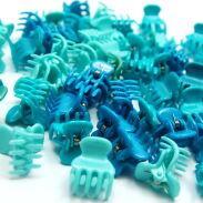 SZCZĘKI / KRABIKI MAŁE MIX TURKUSOWY 50 SZTUK                                                        (0146-23 SAH) - 2