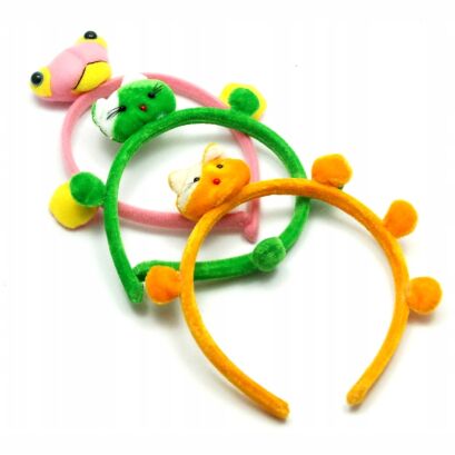 OPASKI DO WŁOSÓW DZIECIĘCE ZWIERZĄTKA 3 SZTUKI                                  (OPDZ-7 SAH)