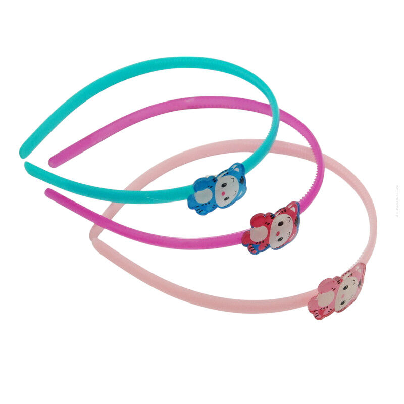 OPASKI DO WŁOSÓW DZIECIĘCE Z KOTKIEM 3 SZTUKI                                             (3173-1 SAM)