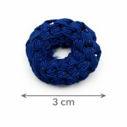 GUMKI DO WŁOSÓW OPONKI MIX NIEBIESKI 30 SZTUK (0006-22 SAM 2) - 3