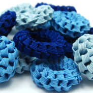 GUMKI DO WŁOSÓW OPONKI MIX NIEBIESKI 30 SZTUK (0006-22 SAM 2) - 2