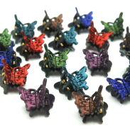 KRABIKI MAŁE MOTYLKI / SZCZĘKI DO WŁOSÓW  60 SZTUK                                                                (7218 SAM2) - 2