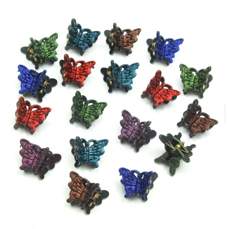 KRABIKI MAŁE MOTYLKI / SZCZĘKI DO WŁOSÓW  60 SZTUK                                                                (7218 SAM2)