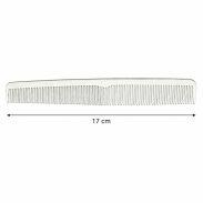 GRZEBIEŃ FRYZJERSKI METALOWY W SREBRNYM KOLORZE 17 CM (DS105-1) - 2