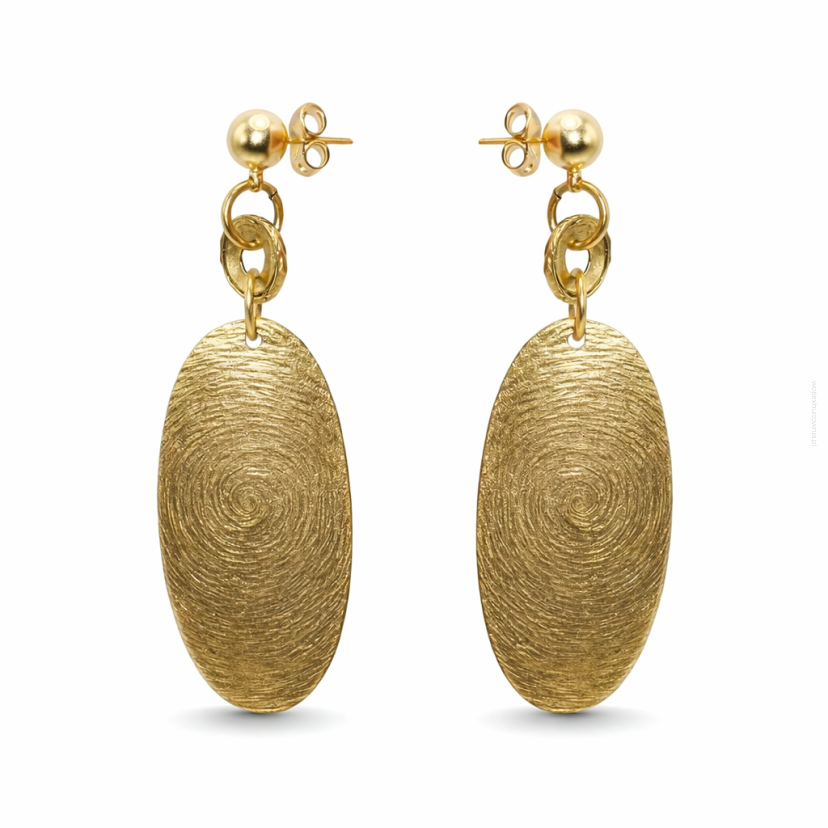 KOLCZYKI WISZĄCE W KOLORZE ZŁOTYM CANTO (7533-21 SA)