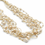 NASZYJNIK / WISIOREK Z DROBNYMI KORALIKAMI (N-029/58/9R H SAM B) - 2