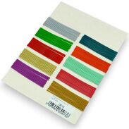 WSUWKI DO WŁOSÓW IZA KARBOWANE MIX KOLOROWE 6 CM 100 SZTUK                                           (0615/100) - 3