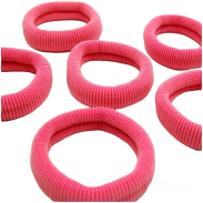 GUMKI FROTKI DO WŁOSÓW DUŻE RÓŻ 10 SZTUK                (0245-38) - 2