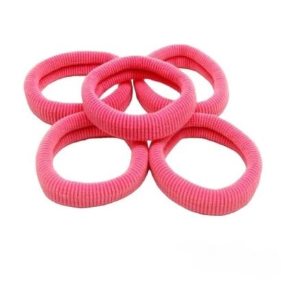 GUMKI FROTKI DO WŁOSÓW DUŻE RÓŻ 10 SZTUK                (0245-38)