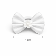 GUMKI DO WŁOSÓW KOMUNIJNE KOKARDKI 6 SZTUK (0009-10 g SAH) - 3