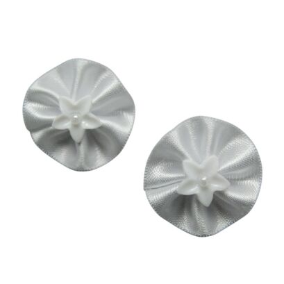 GUMKI DO WŁOSÓW BIAŁE KOMUNIA / WESELE 12 SZTUK (0289-3 g S)