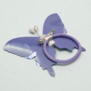 BROSZKI /GUMKI OZDOBNE MOTYLE (8 SZTUK)                                             0617-534 - 3