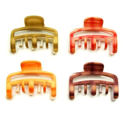 SZCZĘKI / KLAMRY DO WŁOSÓW KOLOROWE 4 SZTUKI                                                                        (0217-35 SAM)