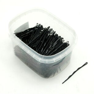 BLACK WAVED HAIRGRIPS 7 cm 500 g