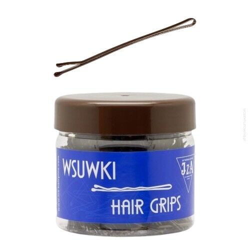 WSUWKI DO WŁOSÓW BRĄZ PROSTE 2 KULKI 5 CM 500G       (115/G)