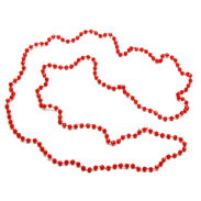 KORALE DŁUGIE, CZERWONE, NIEROZPINANE 140 cm 12 SZTUK                                                                        (KRPL SAM) - 2