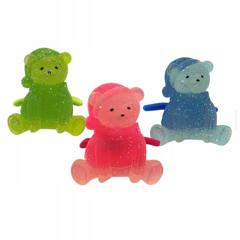 GUMKI DO WŁOSÓW DZIECIĘCE 3 SZTUKI MISIE (0881-6 AS)