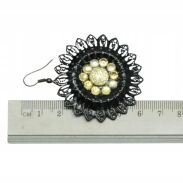 KOLCZYKI WISZĄCE OZDOBNE BLASZKI                             (0611-807 SA) - 3