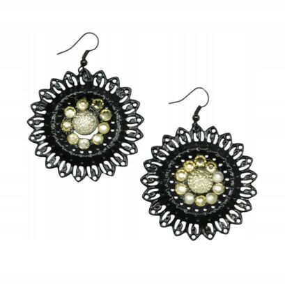 KOLCZYKI WISZĄCE OZDOBNE BLASZKI                             (0611-807 SA)