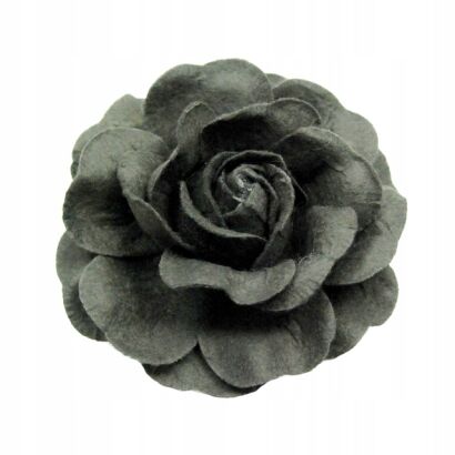 BROSZKA / SPINKA KWIATEK SZARA 0615-736