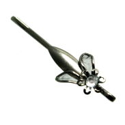 WSUWKI DO WŁOSÓW SREBRNE OZDOBNE KWIATKI (2 SZTUKI)                                                                   WS/2 - 2