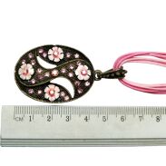 NASZYJNIK / WISIOR NA SZNURECZKACH Z OZDOBNĄ ZAWIESZKĄ                                                    (WISZ SAH) - 4